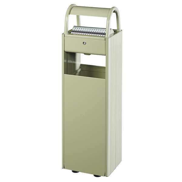 Image de CORBEILLE SUR PIED KOPA 30L - AVEC CENDRIER 6L - GRIS CIMENT